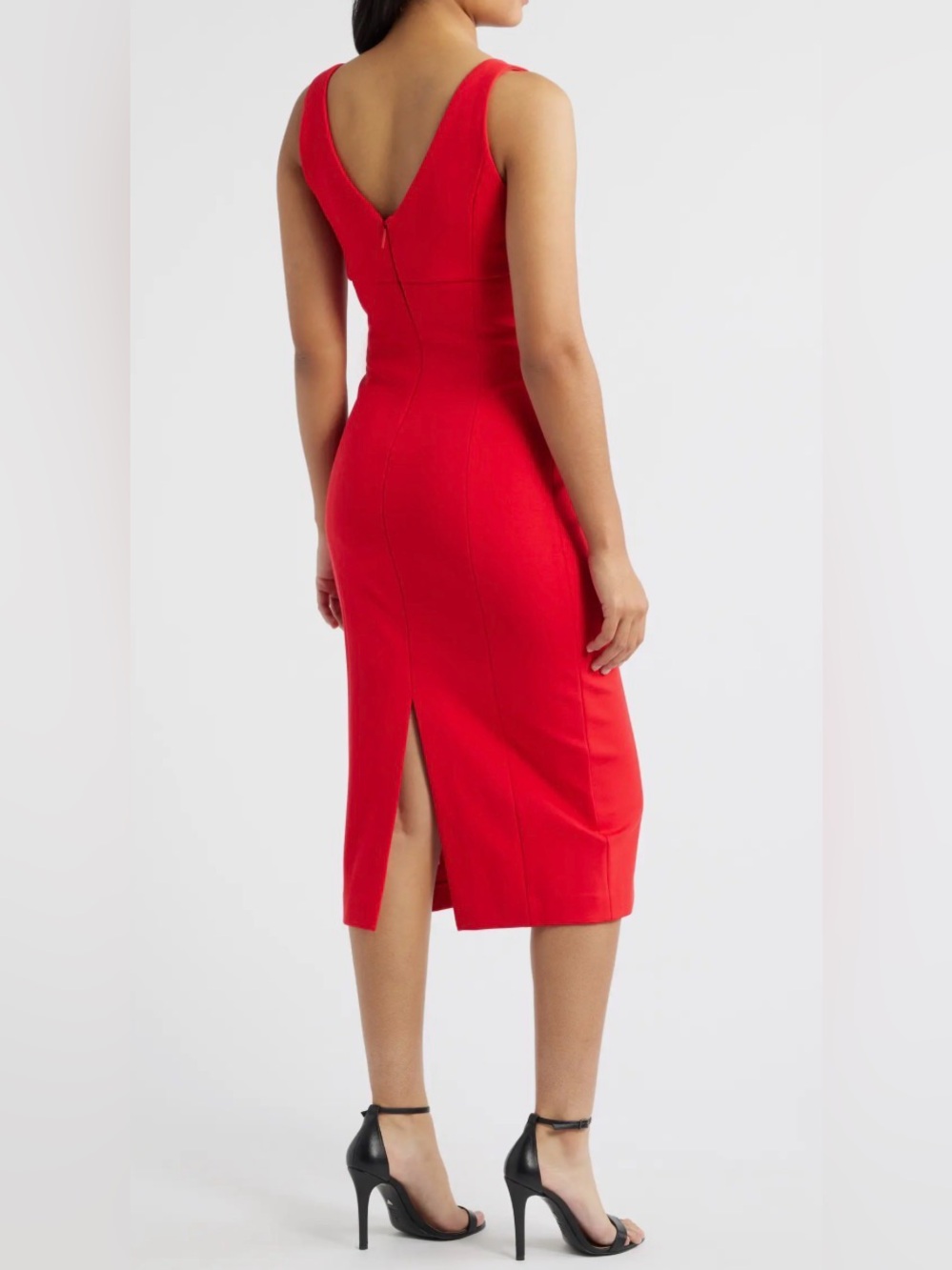 Spanx Low V Neck Midi Dress - Picture 3 of 8